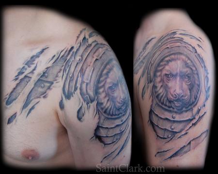 Tattoos - Armor Skin Rip Tattoo - 60831
